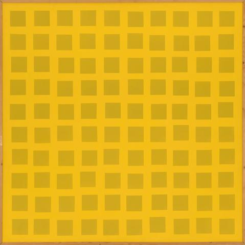 100 carrés jaunes, Vera Molnar © Ver Molnar © FRAC Normandie